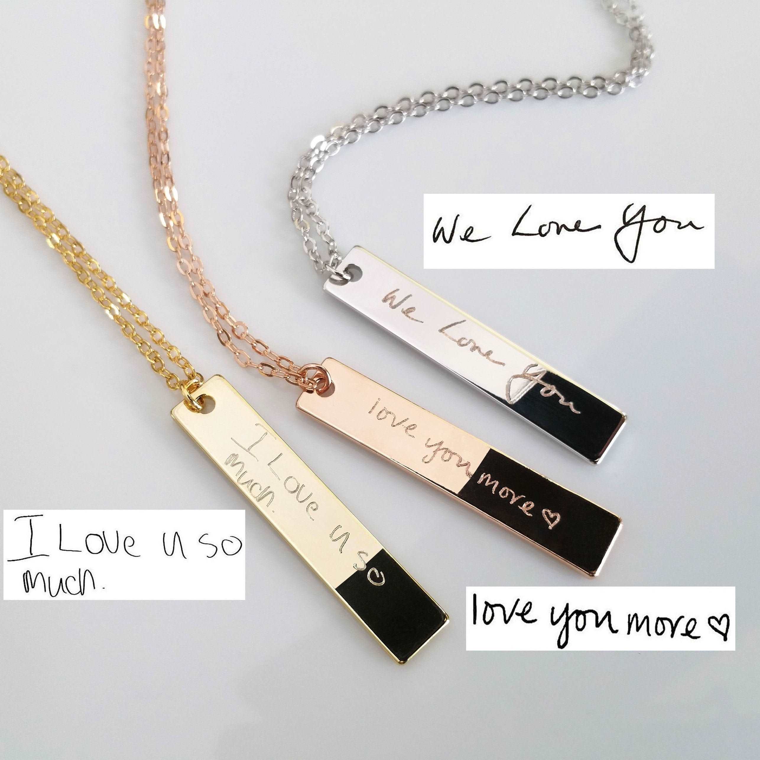 Brass & Silver Silver. Gold,Rose Gold Rectangular Laser Engraving Name  Necklace by Luxury Brings, Box at Rs 450/piece in Jaipur